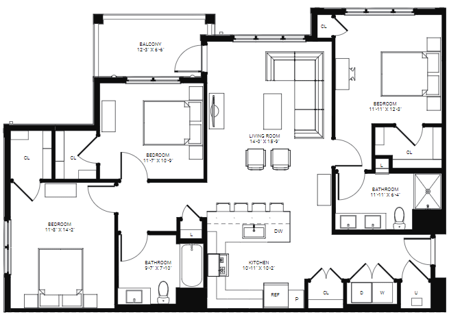 C1 floor plan