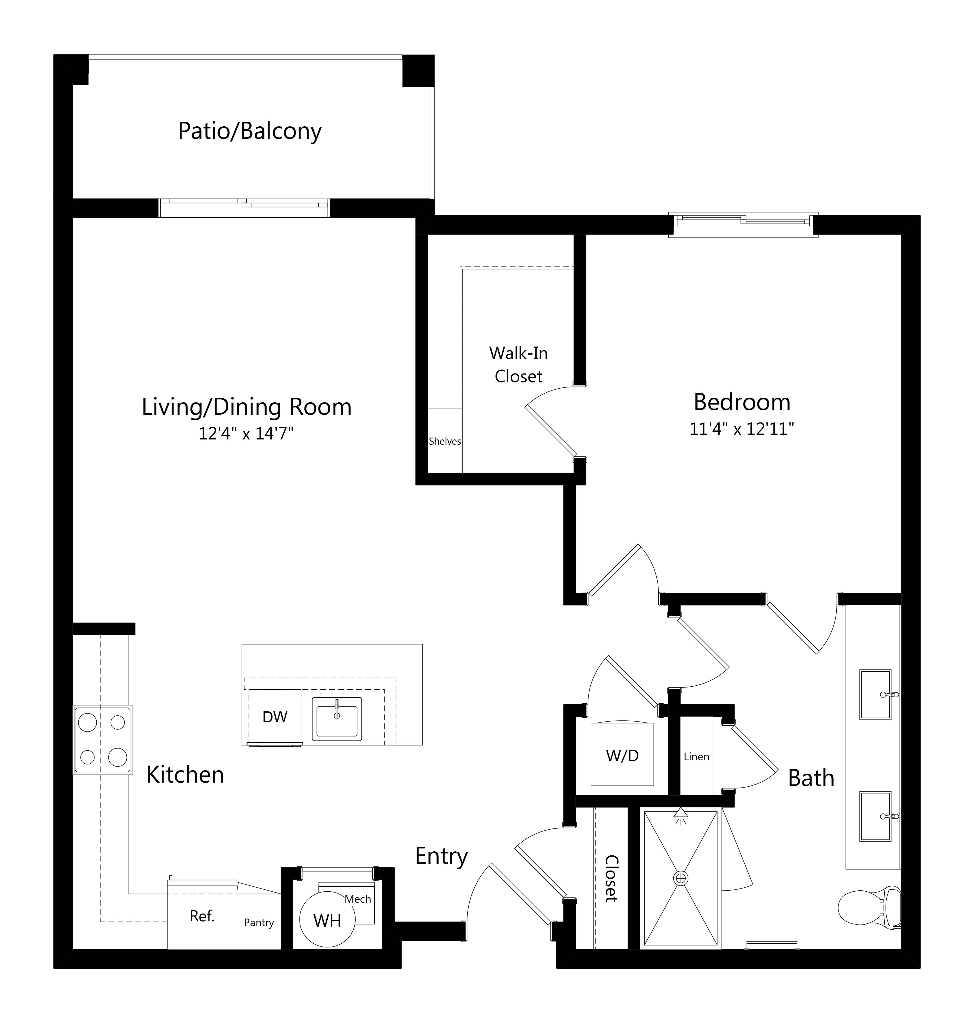 A2 floor plan
