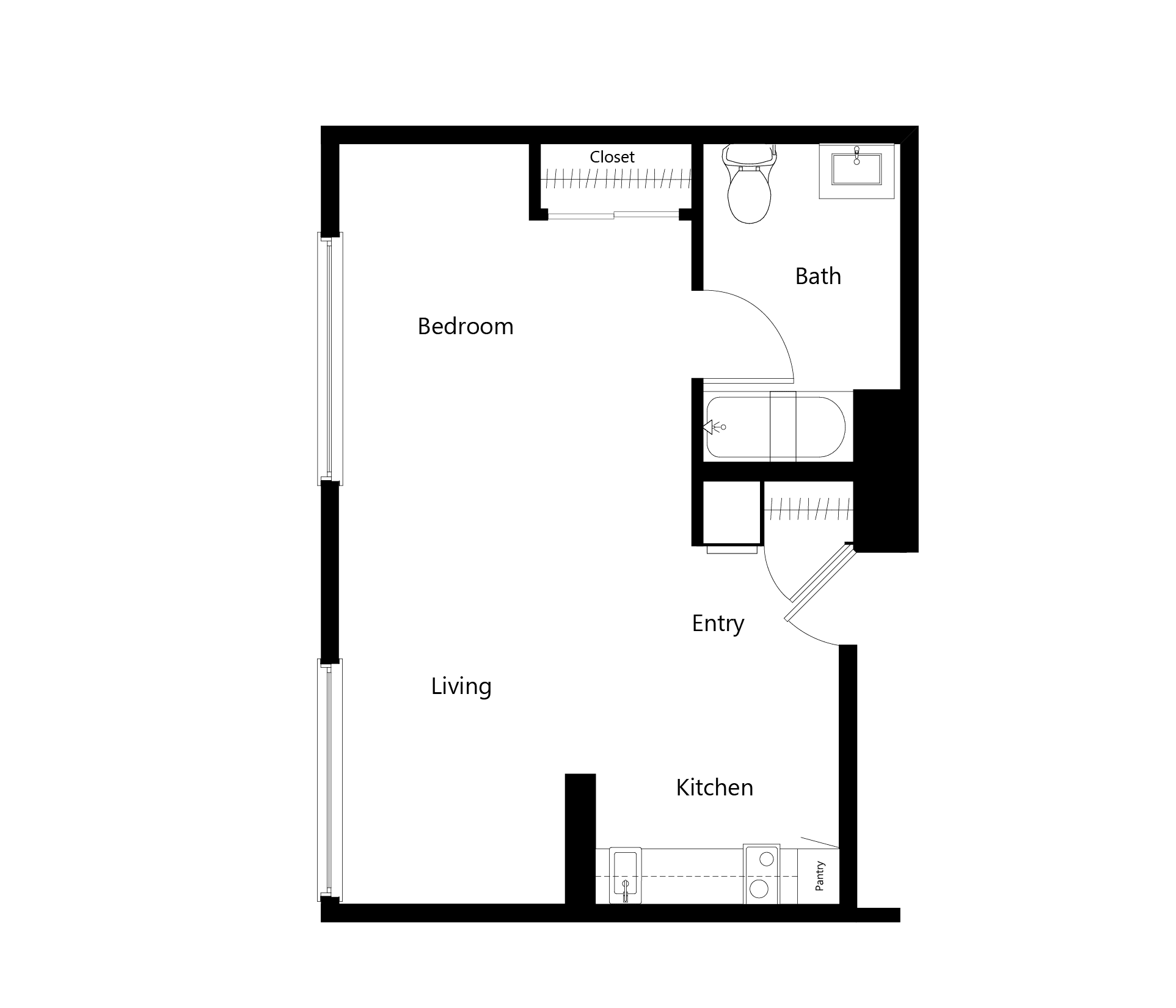 Studio floor plan