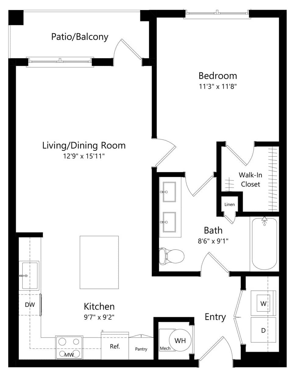 A2 floor plan