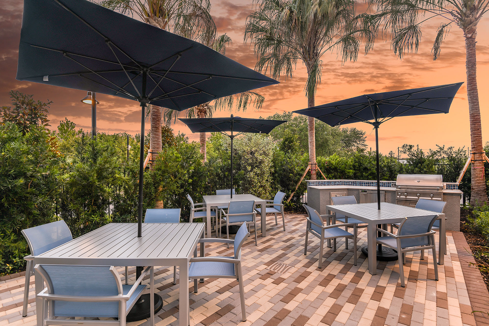 Grill area at The Exchange