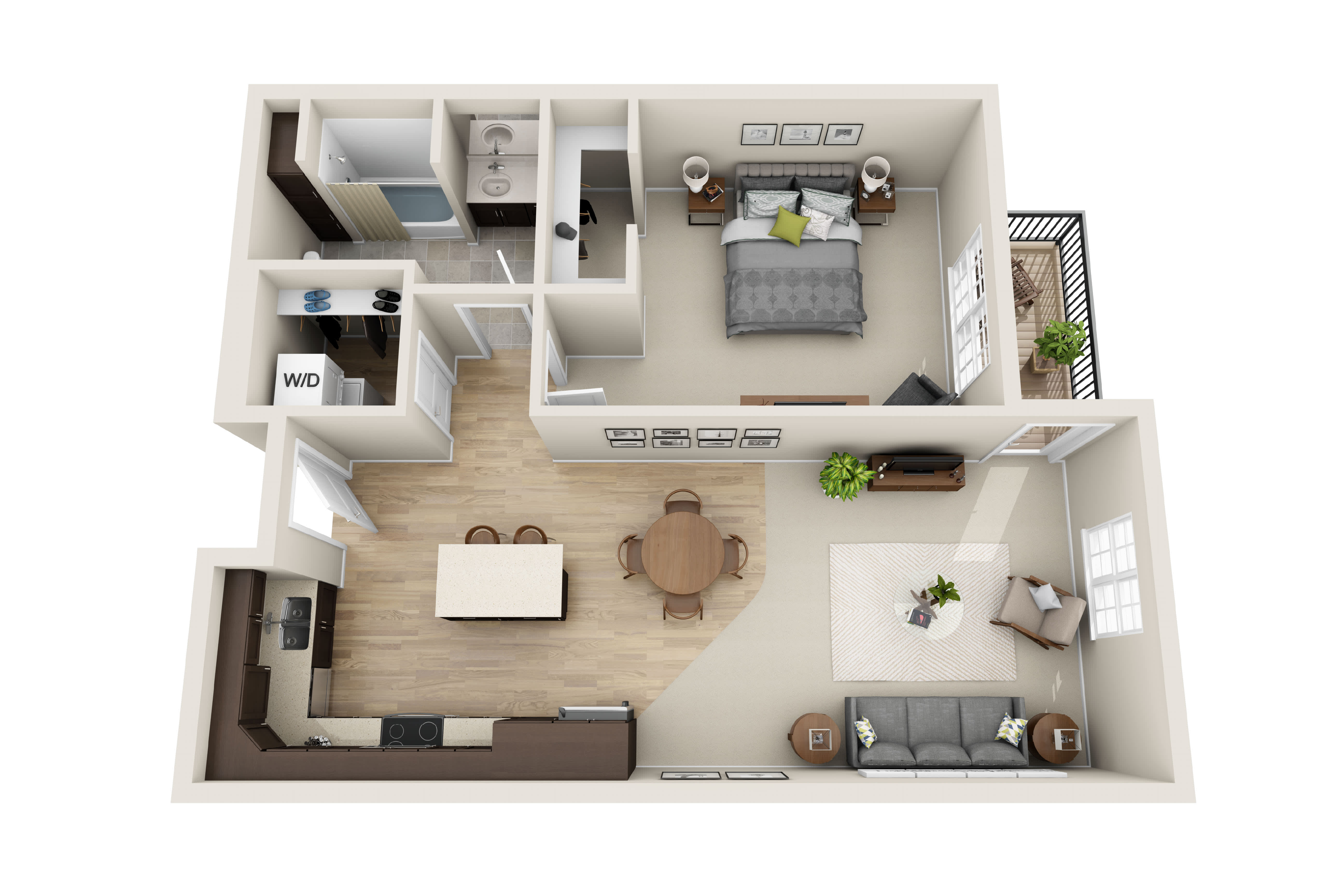 Cardinal Point Apartments A2 floor plan