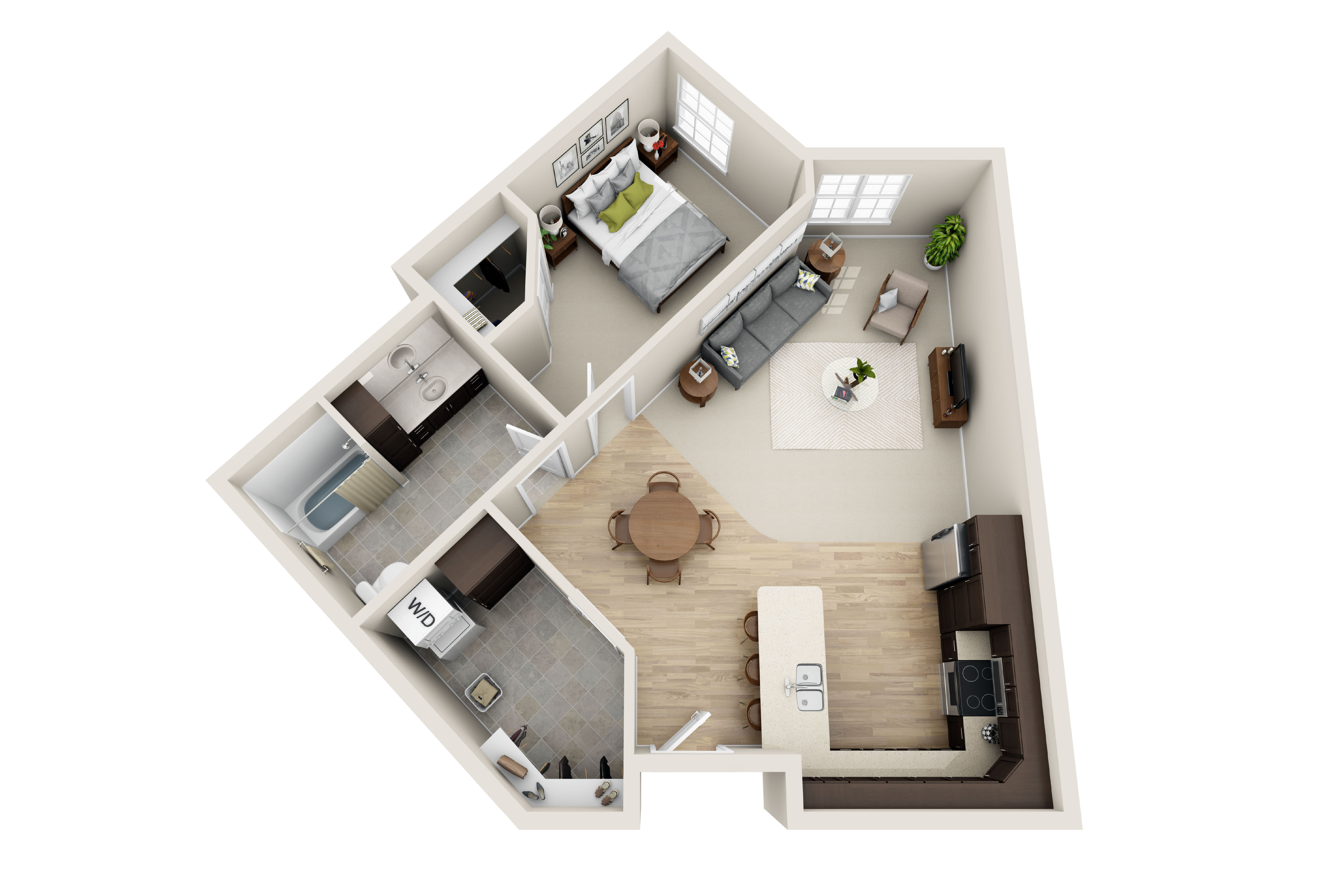 Cardinal Point Apartments A3 floor plan