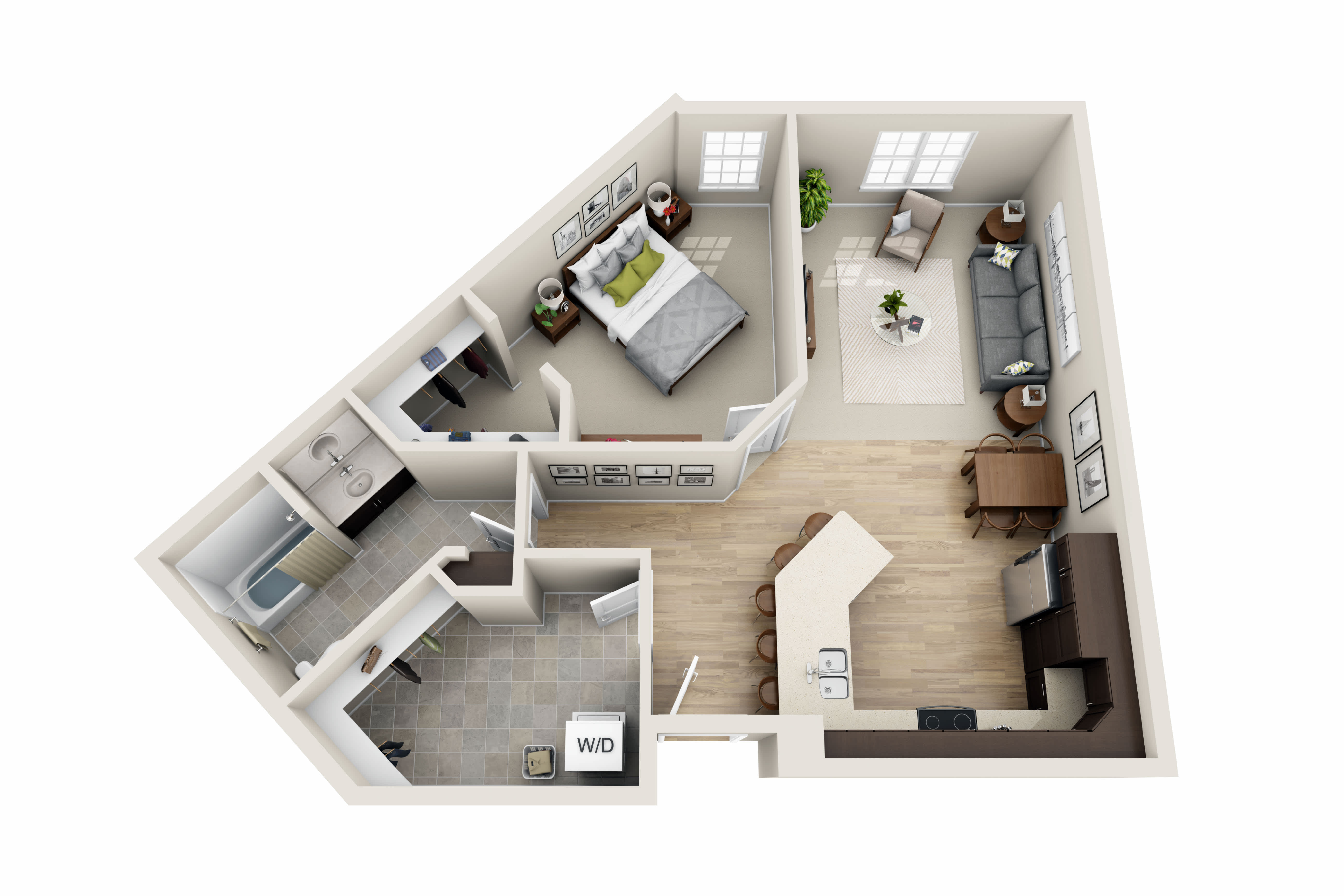 Cardinal Point Apartments A4 floor plan