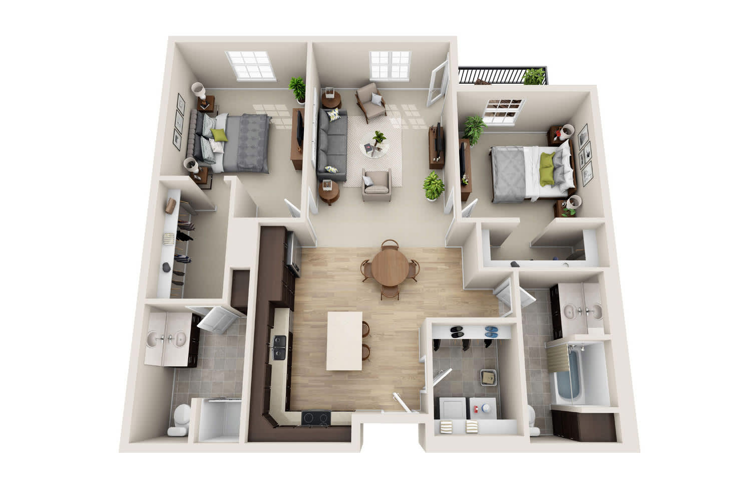Cardinal Point Apartments B1 floor plan