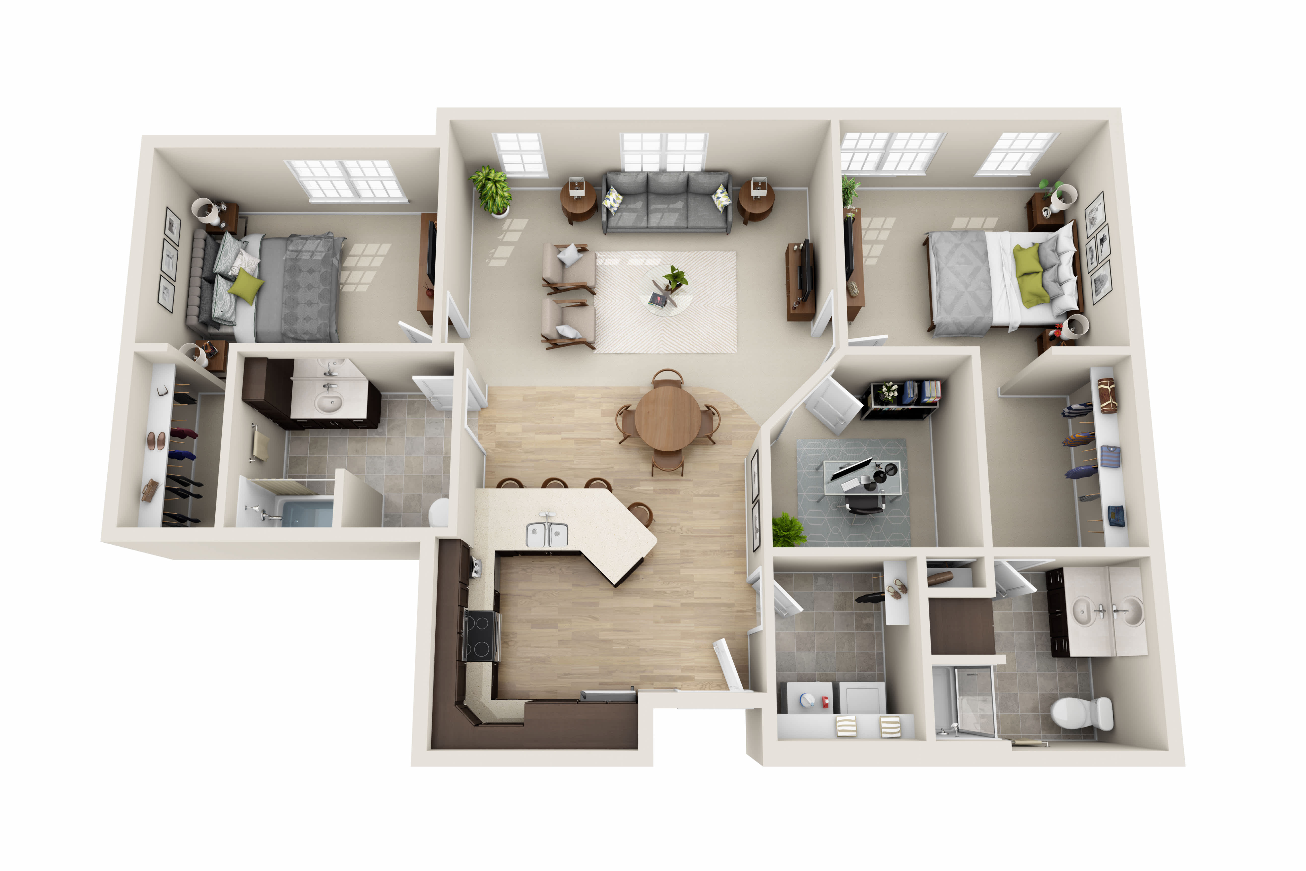 Cardinal Point Apartments B5 floor plan