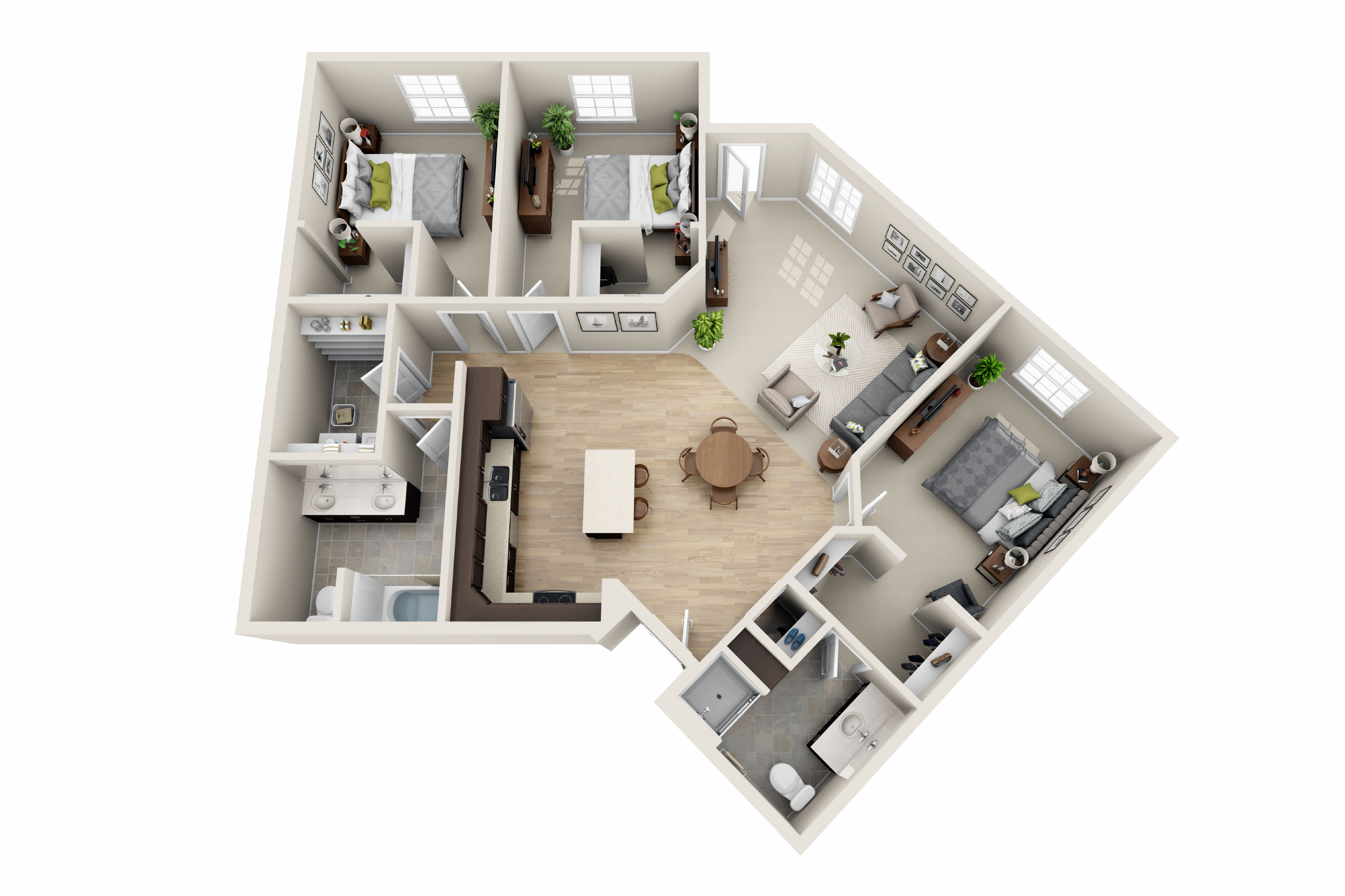Cardinal Point Apartments C4 floor plan