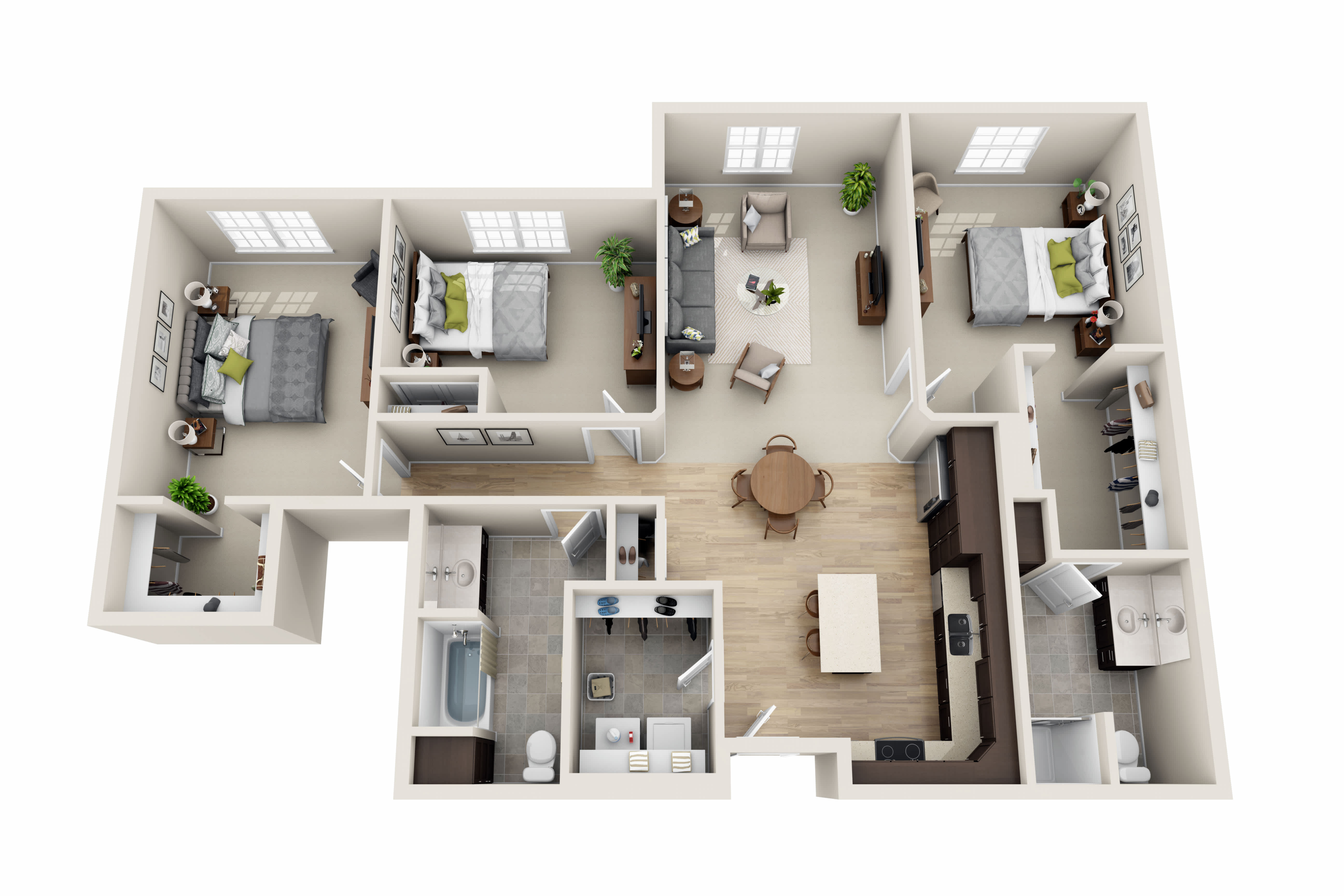 Cardinal Point Apartments C6 floor plan