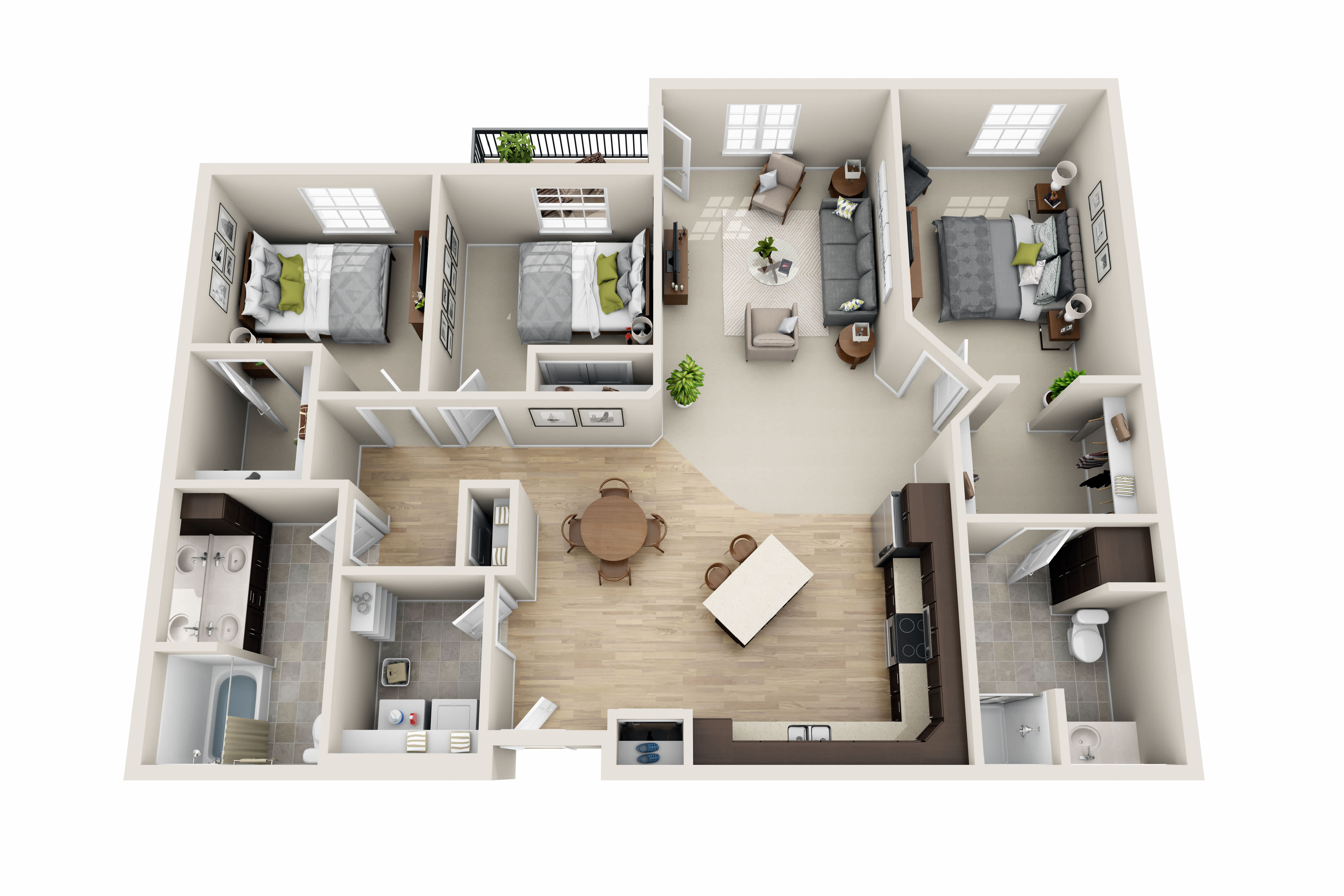 Cardinal Point Apartments C7 floor plan