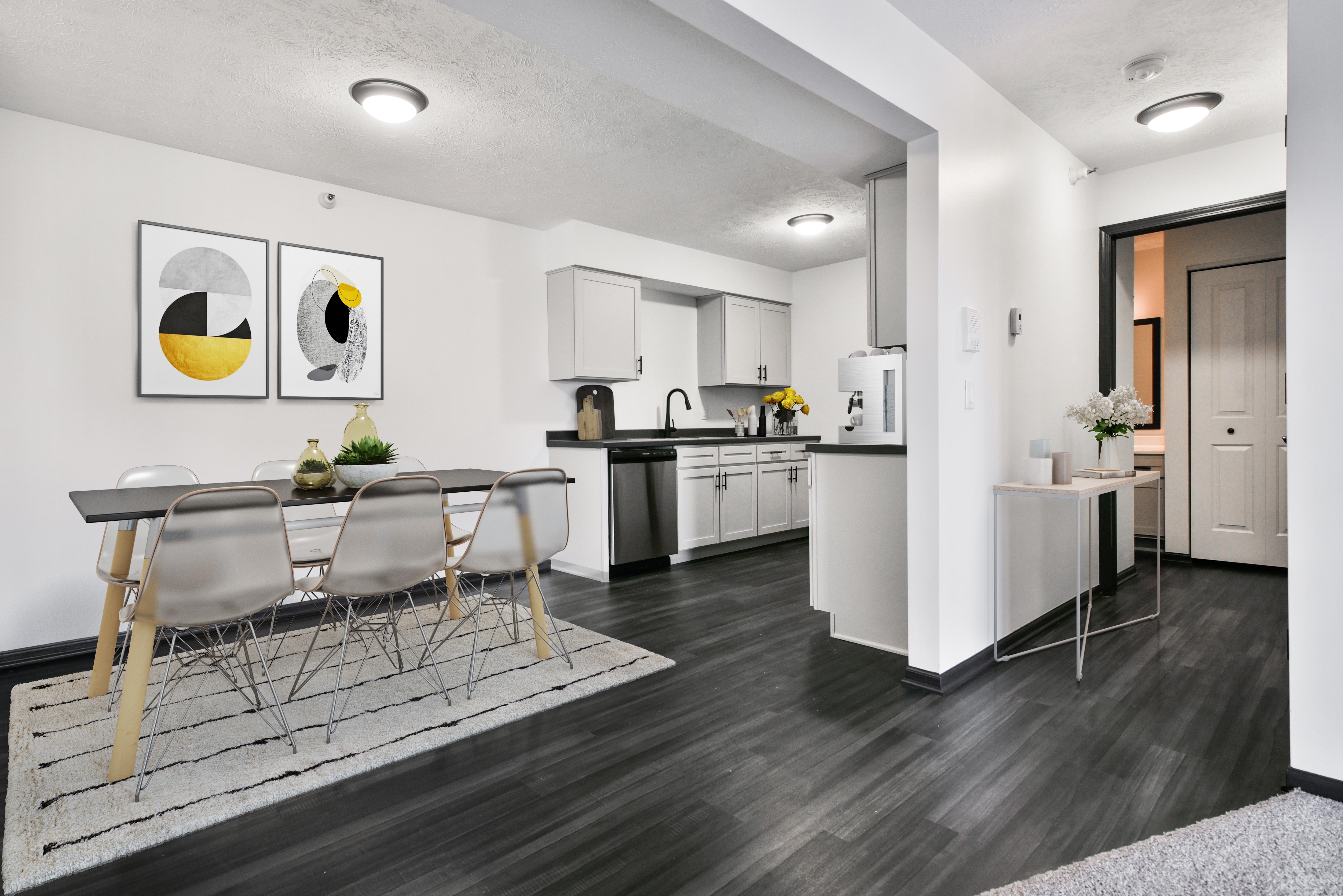 Greenfield Apartments kitchen and dining area - Omaha, NE