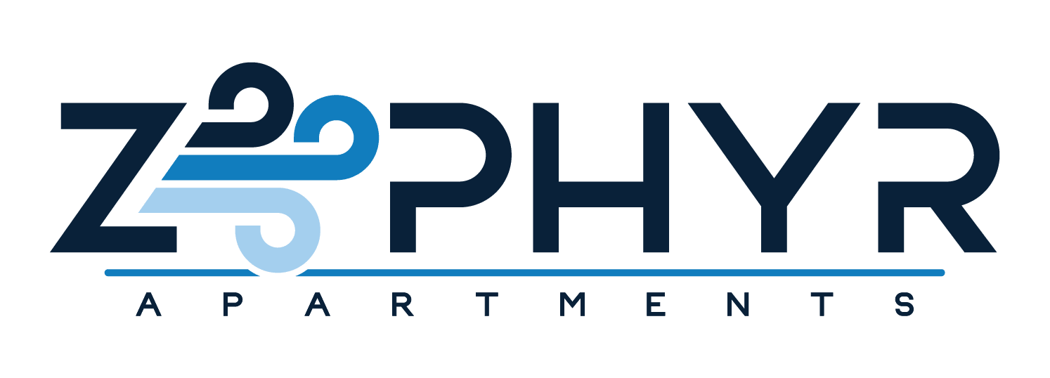A logo for Zappy Apartments features a stylized "Z" and "P" in blue.