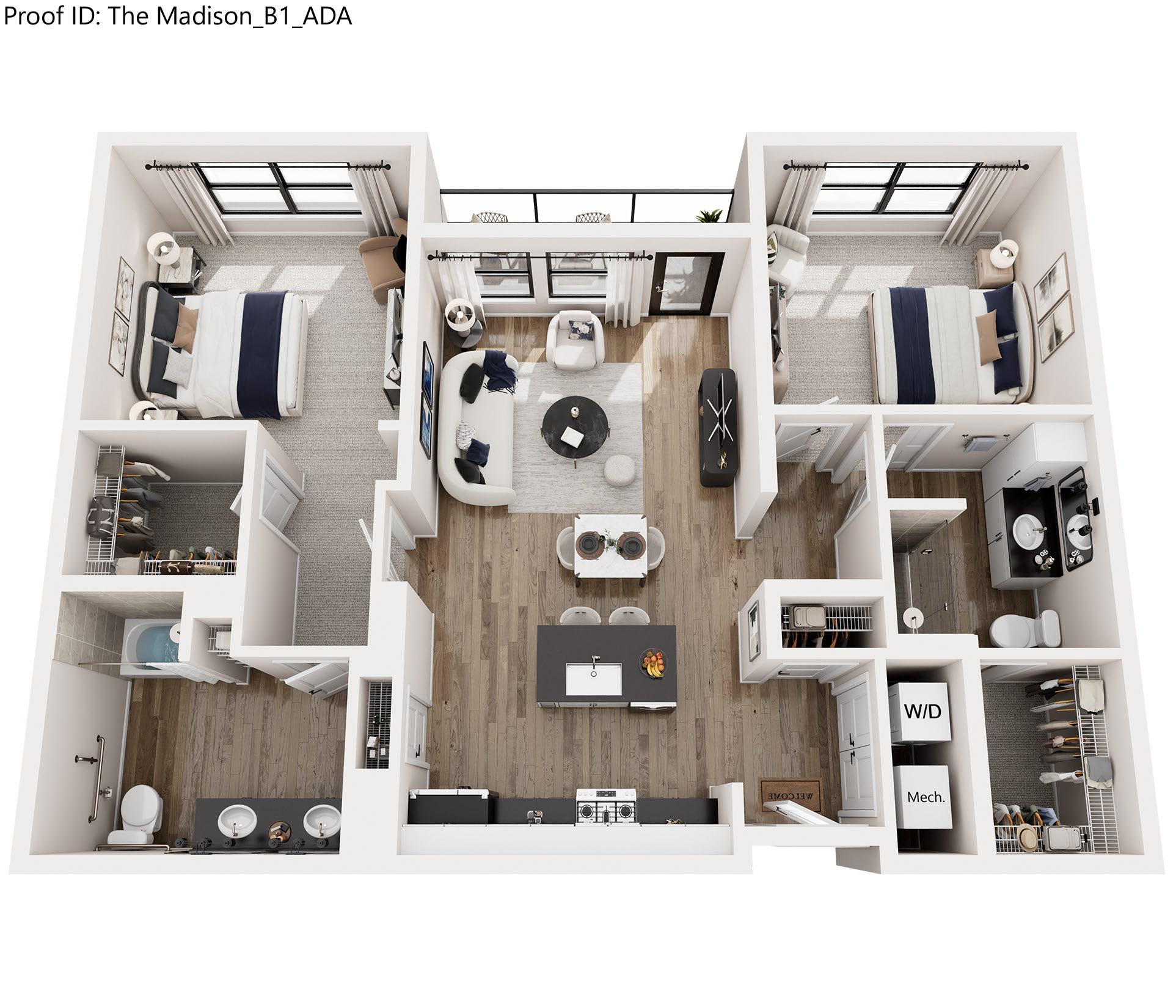B1 - ADA floor plan
