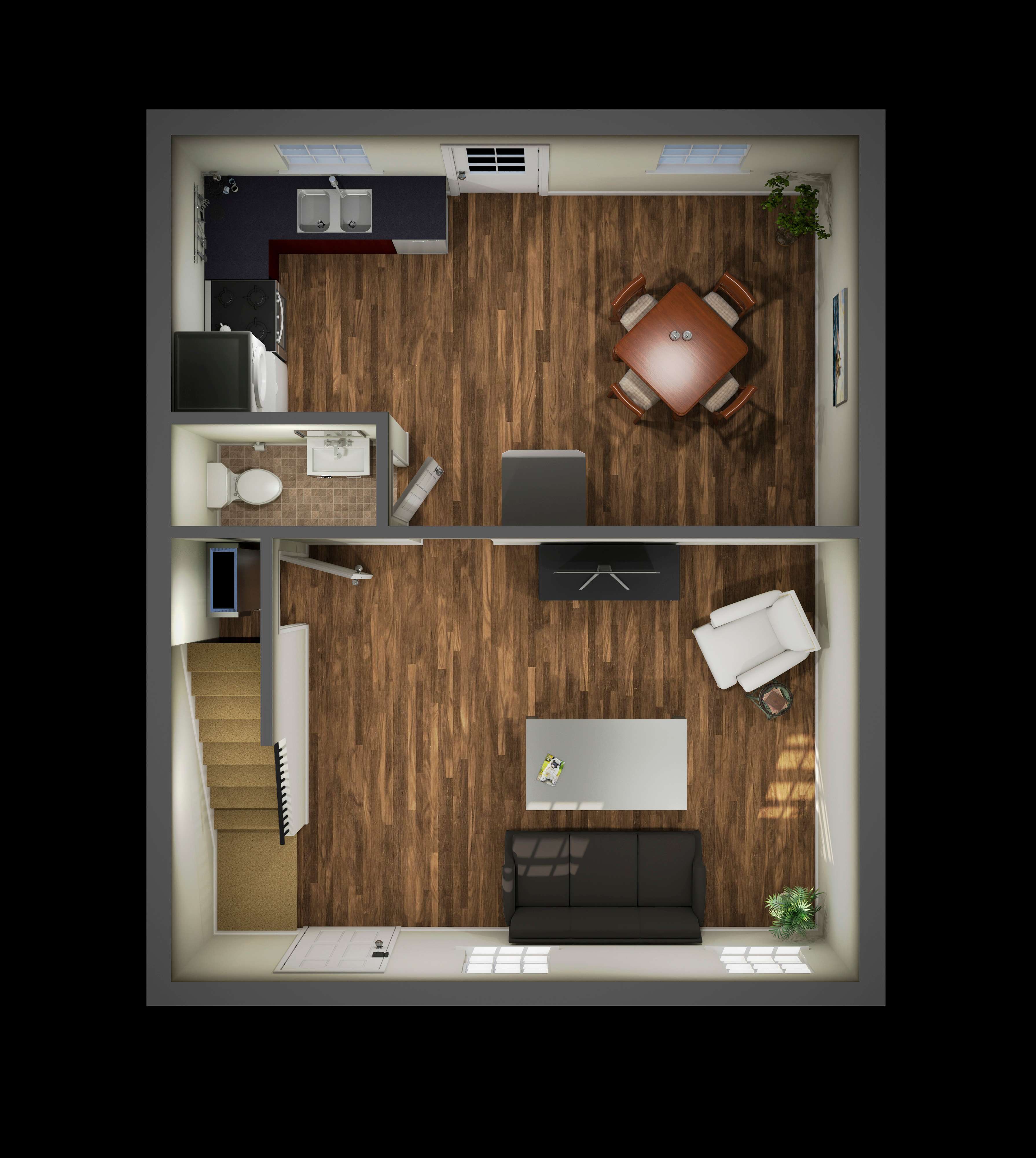 Two Bedroom Townhouse / Phase 2 floor plan