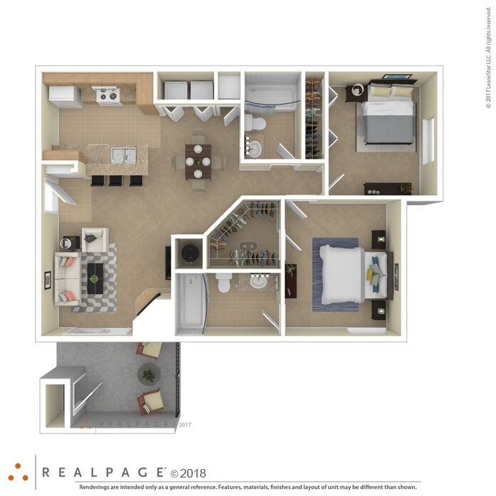 Two Bedroom floor plan