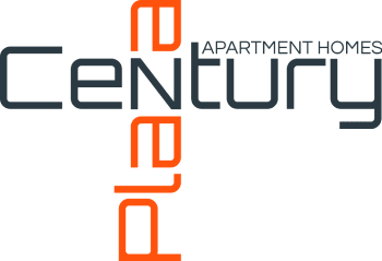 A logo for a company called Century Apartment Homes.