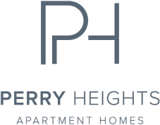 A logo with the text "Perry Heights Apartment Homes" is displayed.
