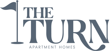 The image shows a logo with the text "THE TURN APARTMENT HOMES".