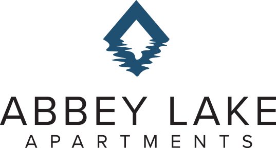 A logo for Abbey Lake Apartments is displayed.