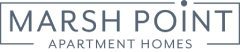A logo for Marsh Point Apartment Homes.