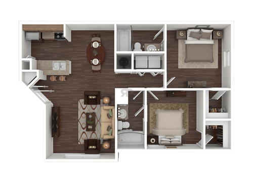 2x2 floor plan