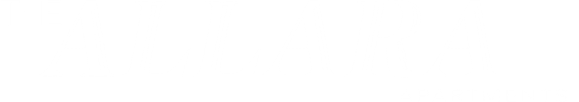 The Allara apartments logo with white text on a green background.