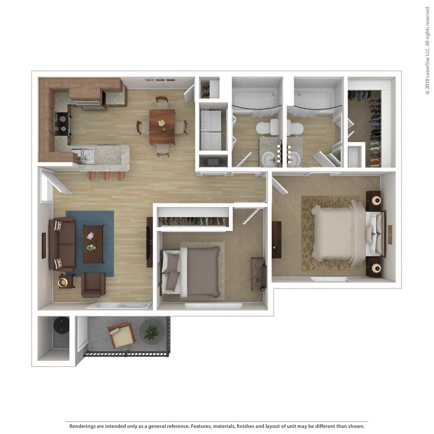Palm w/ Patio or Balcony LG MKT floor plan