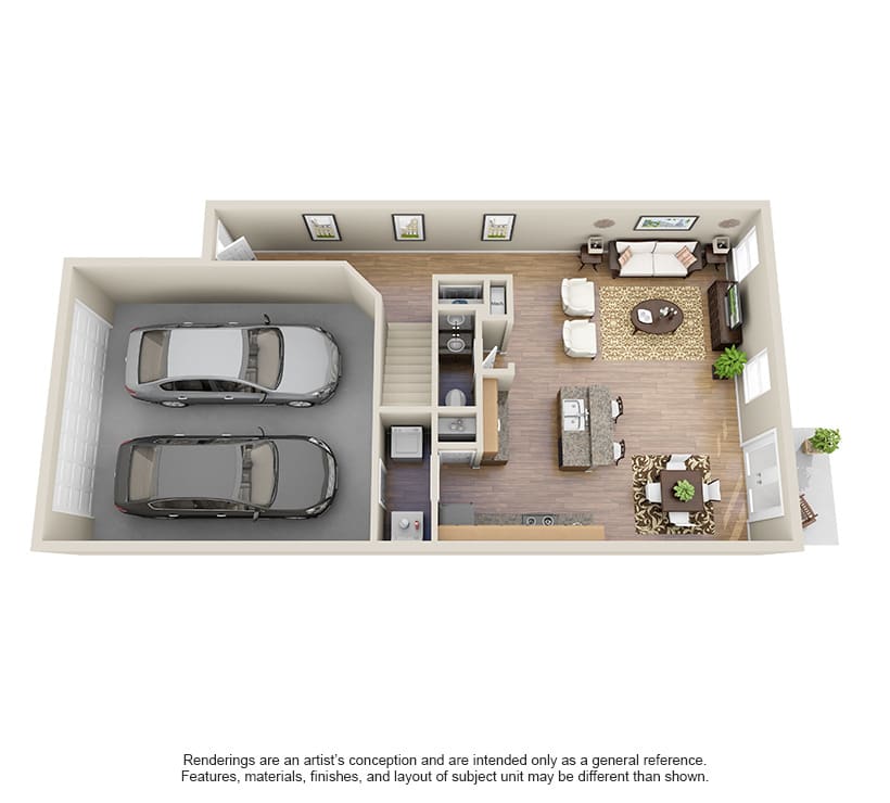 Townhome floor plan