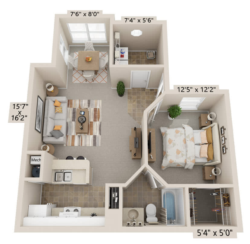 A1 floor plan