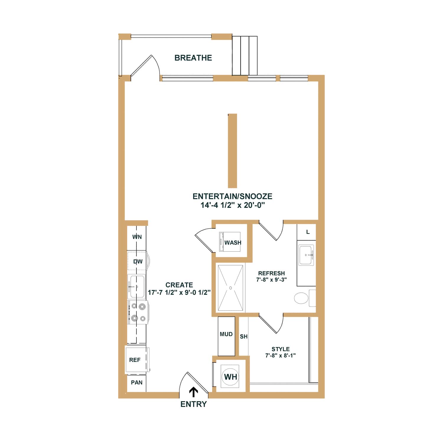 A2 floor plan