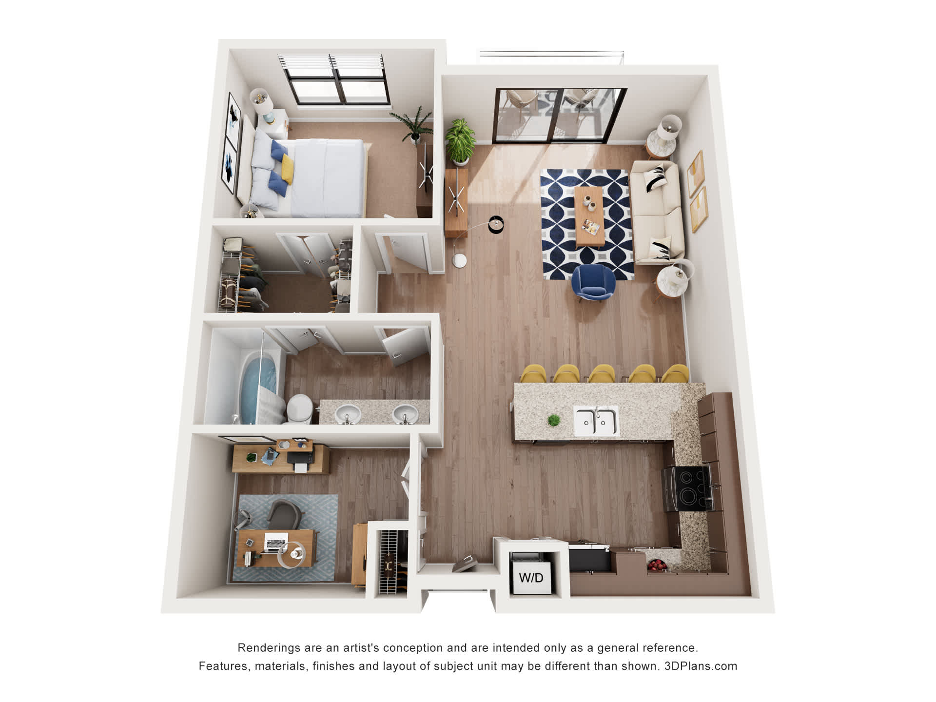 B1 with Den floor plan