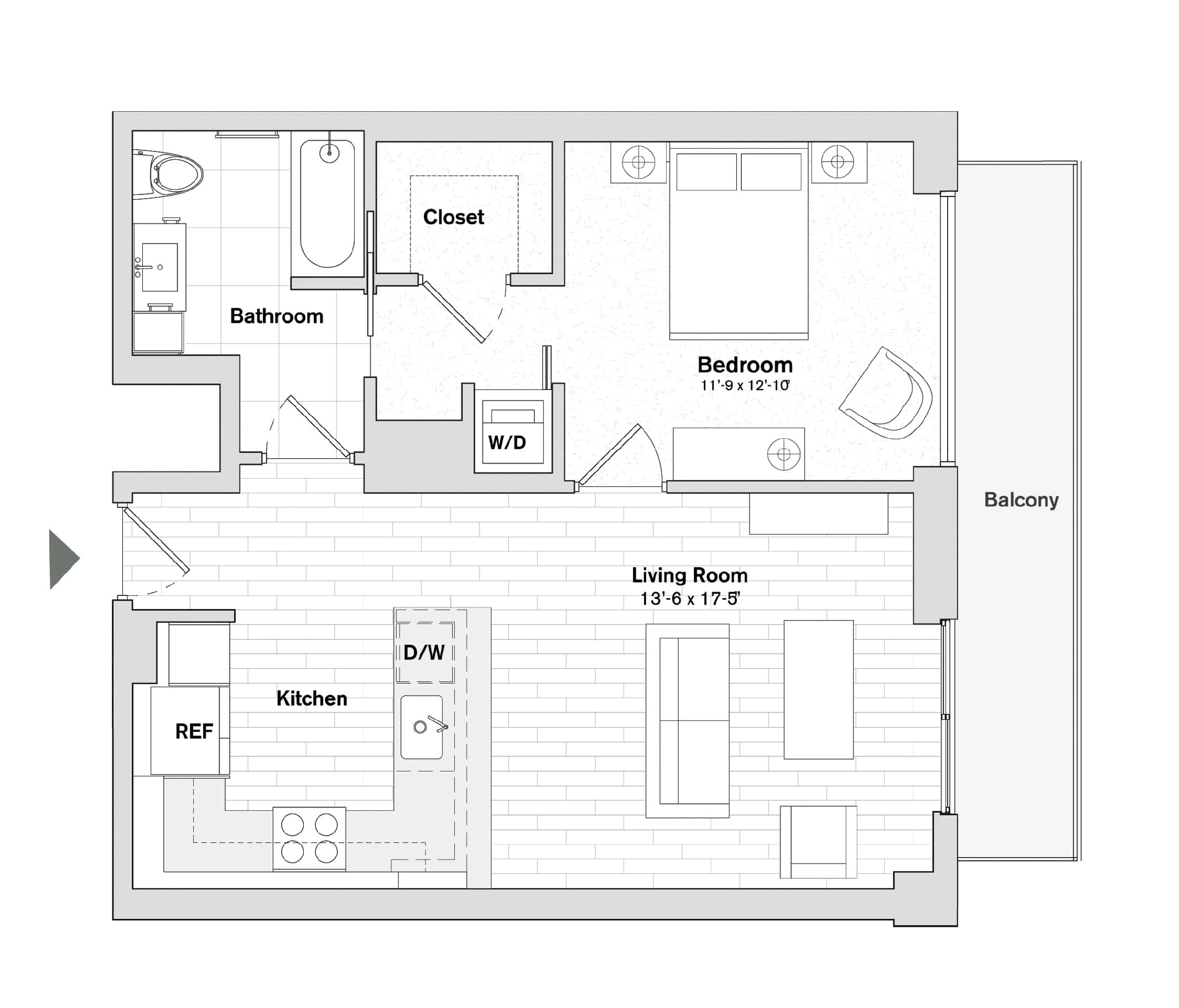 A2 floor plan
