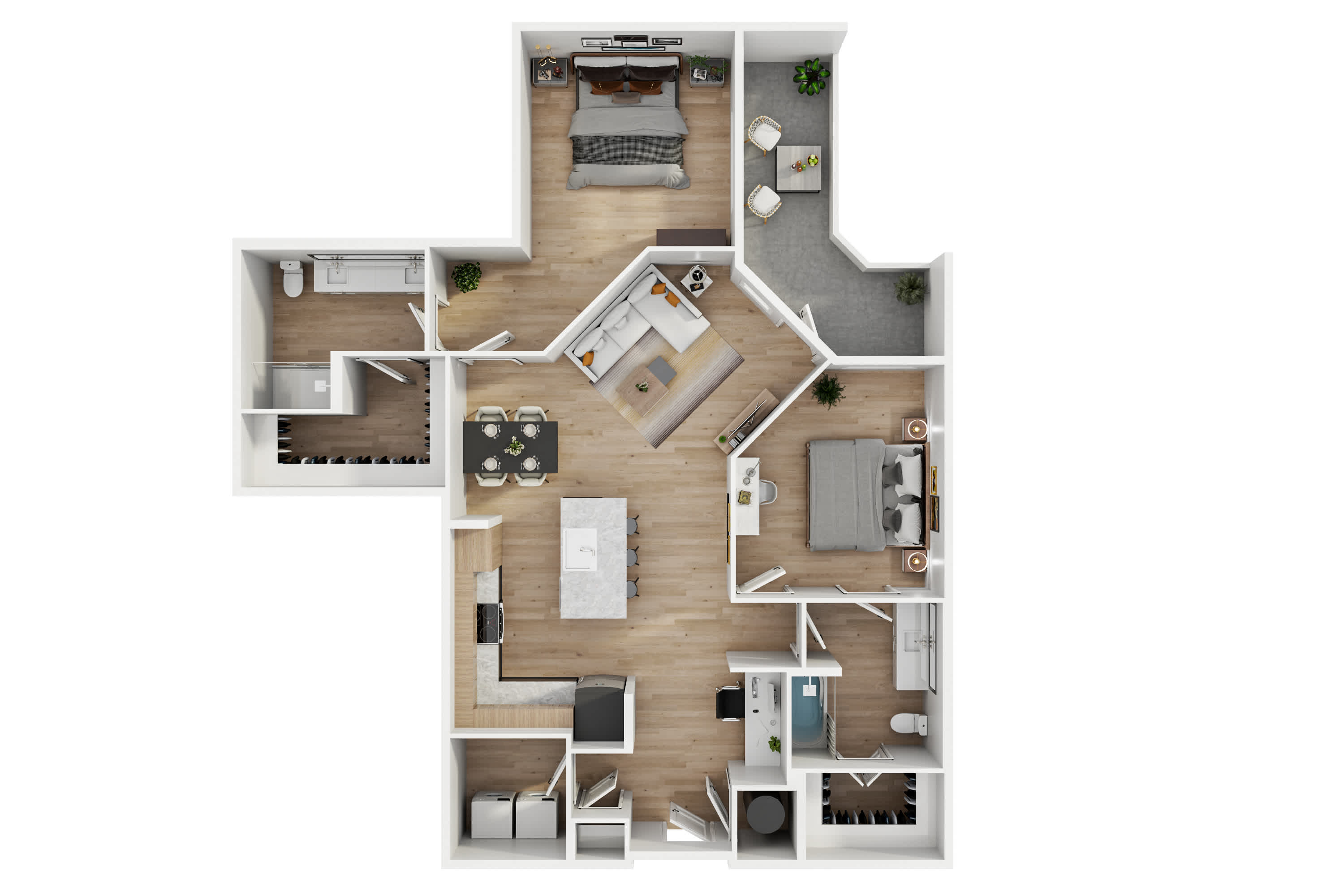 B2A floor plan
