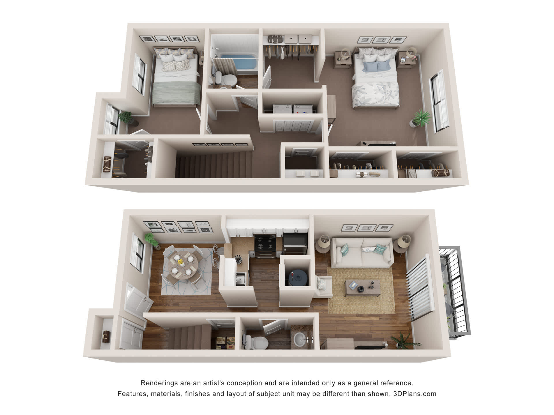 B3 Townhome floor plan