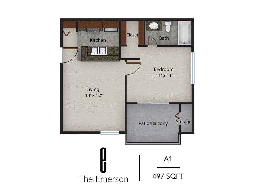 A1 floor plan