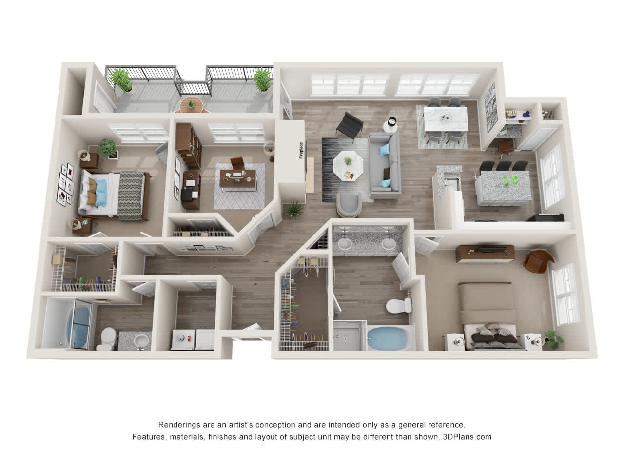 The Uptown floor plan