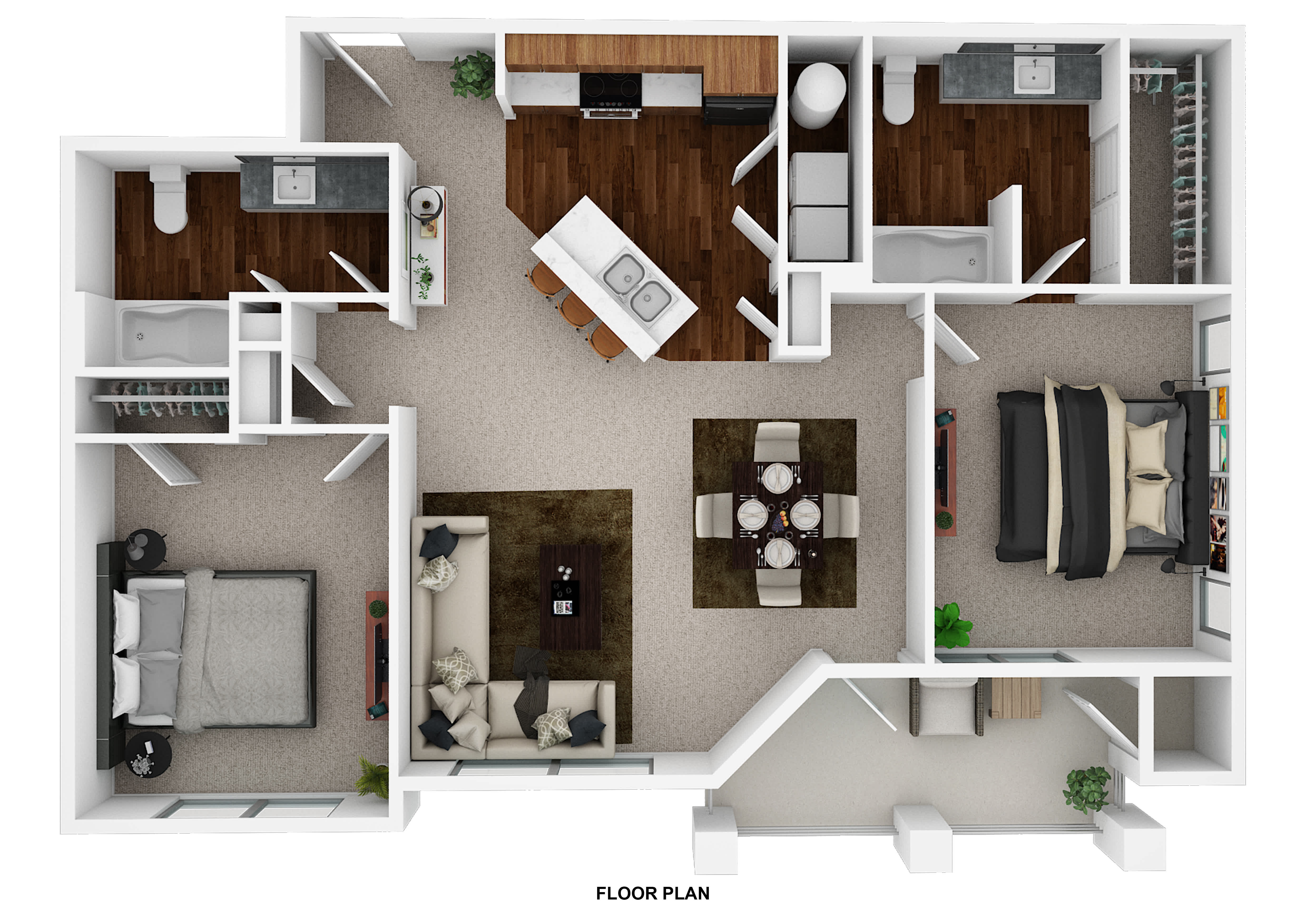 B1- Essential Housing floor plan