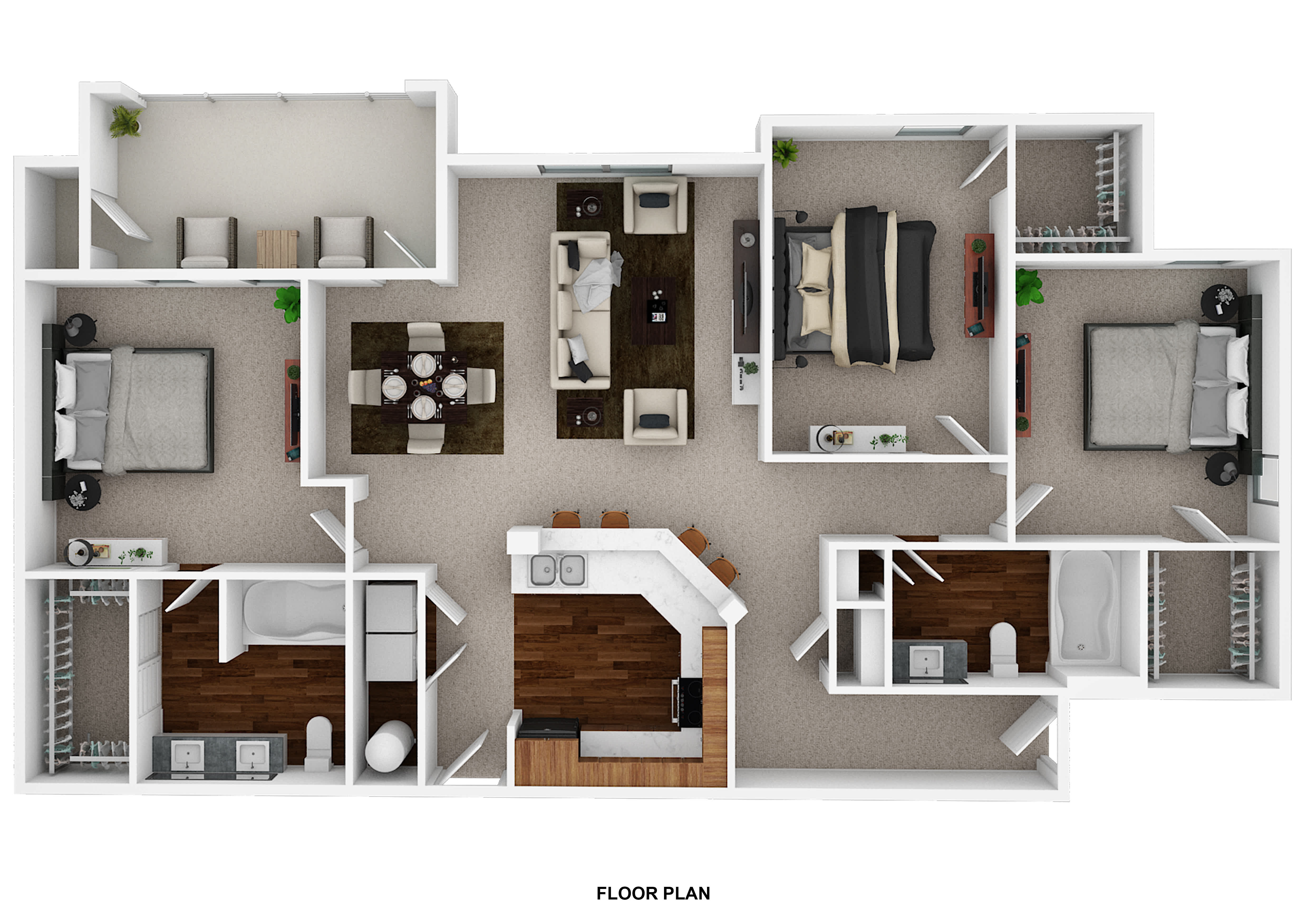 C1- Essential Housing floor plan