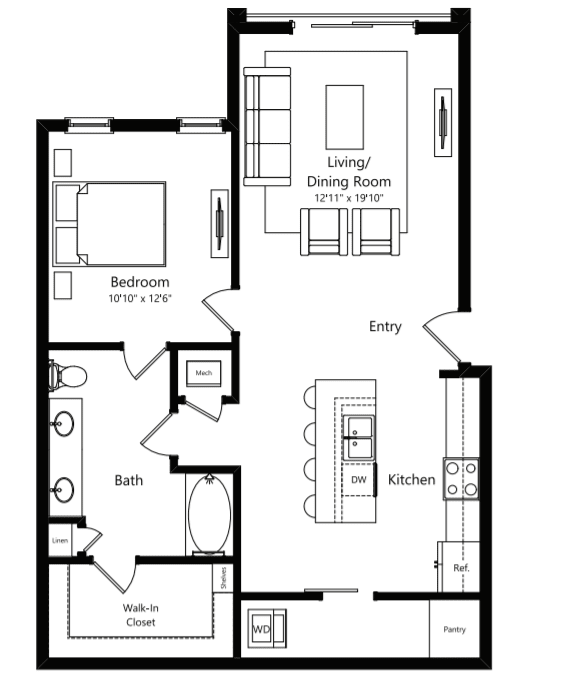 A2 floor plan