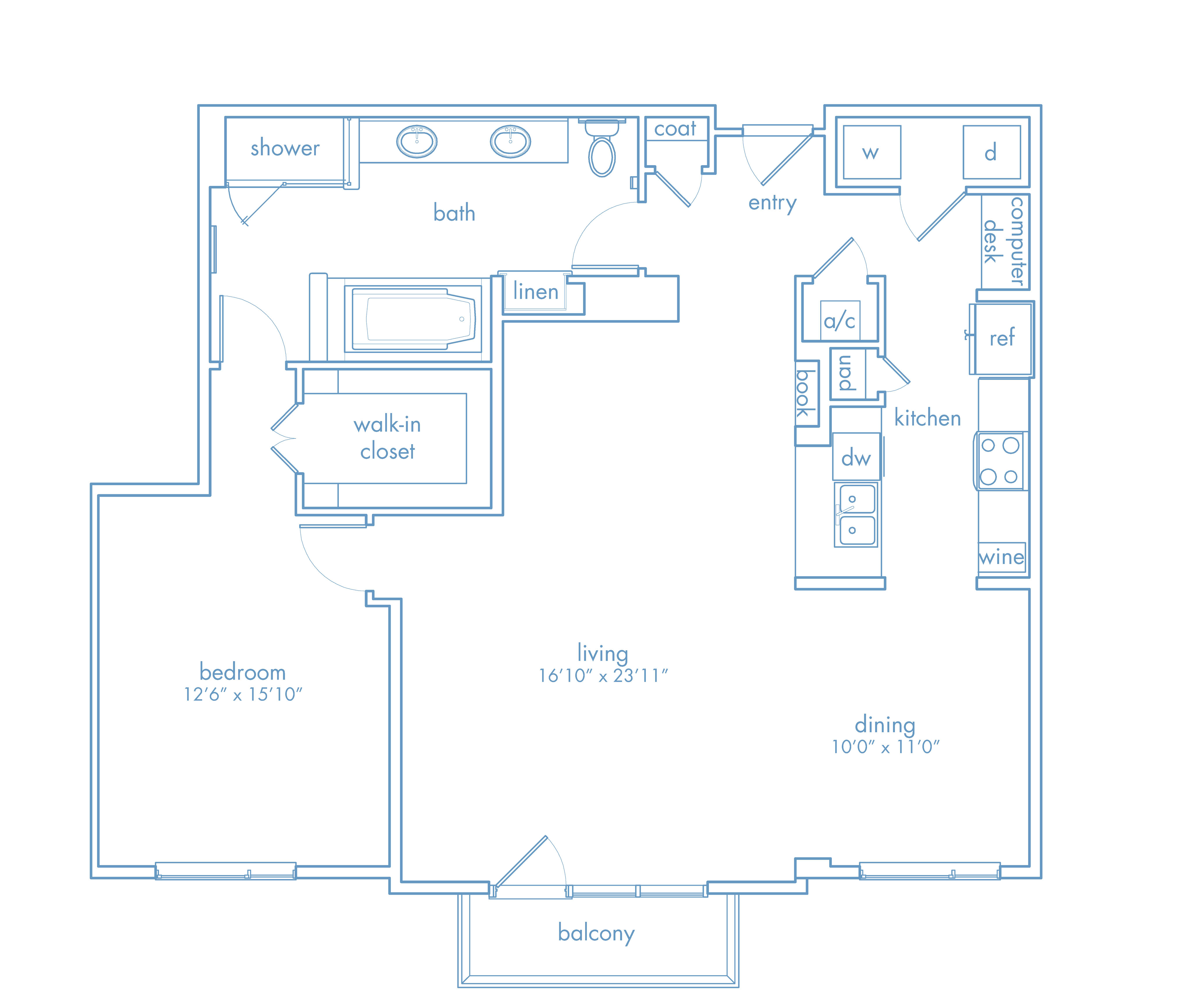 A6 floor plan