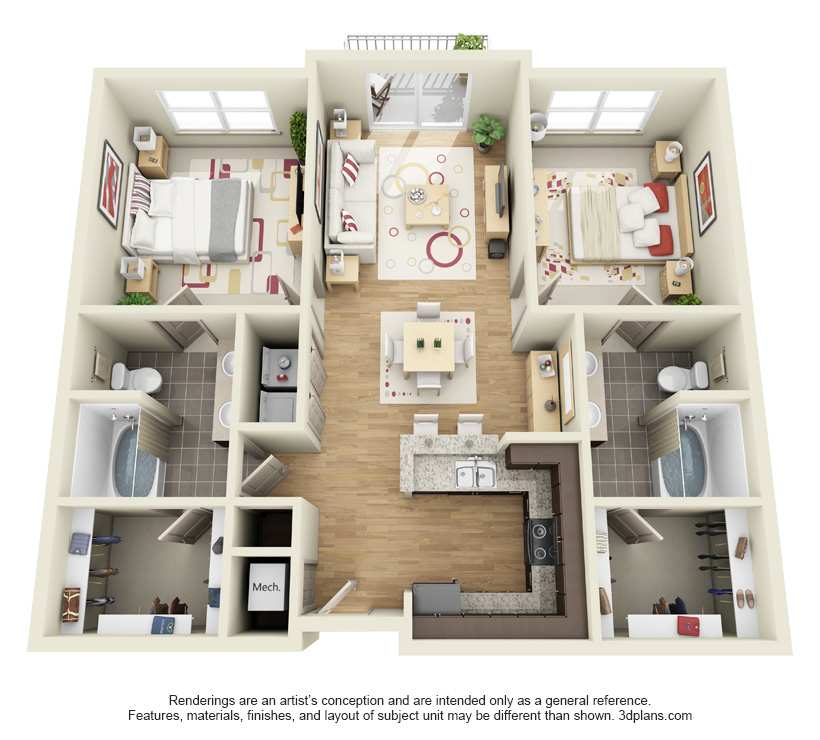 The Piedmont floor plan