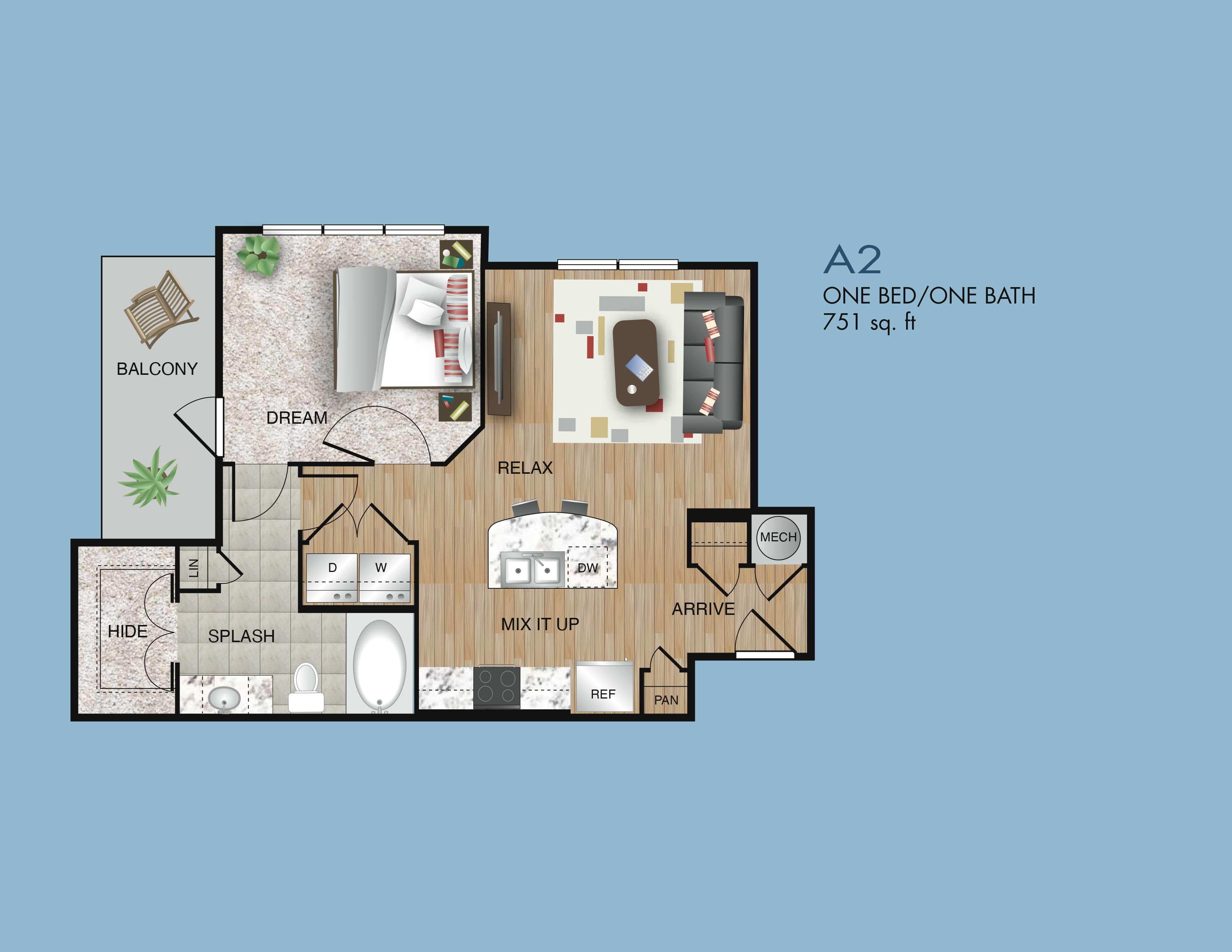 A2 floor plan