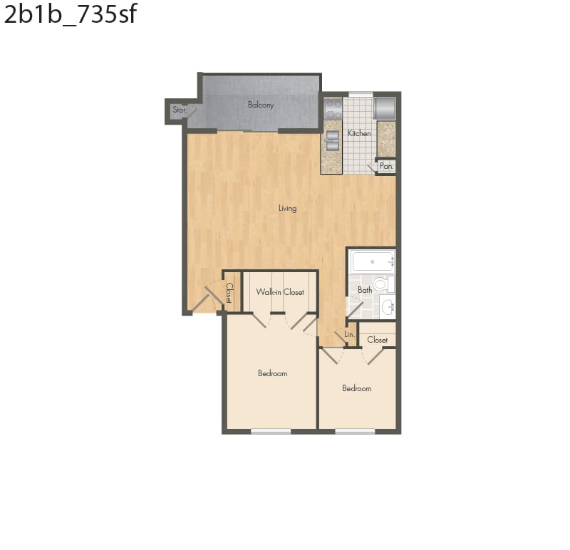 B2 Affordable floor plan