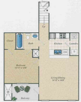A1U floor plan