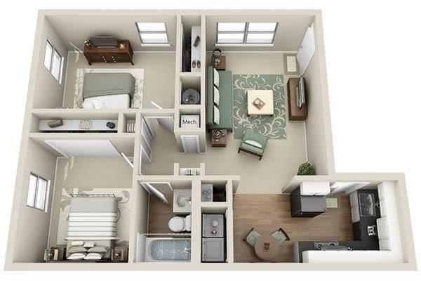 955D floor plan