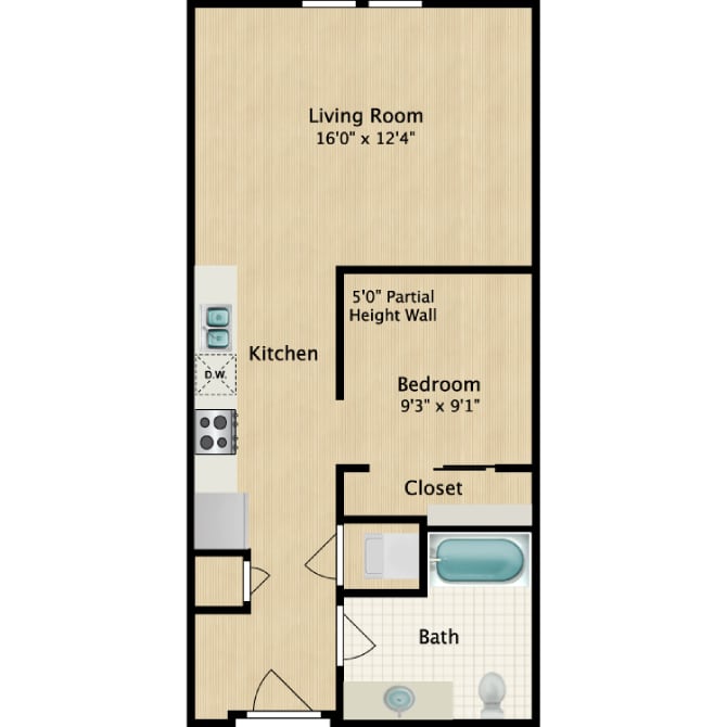 Studio floor plan