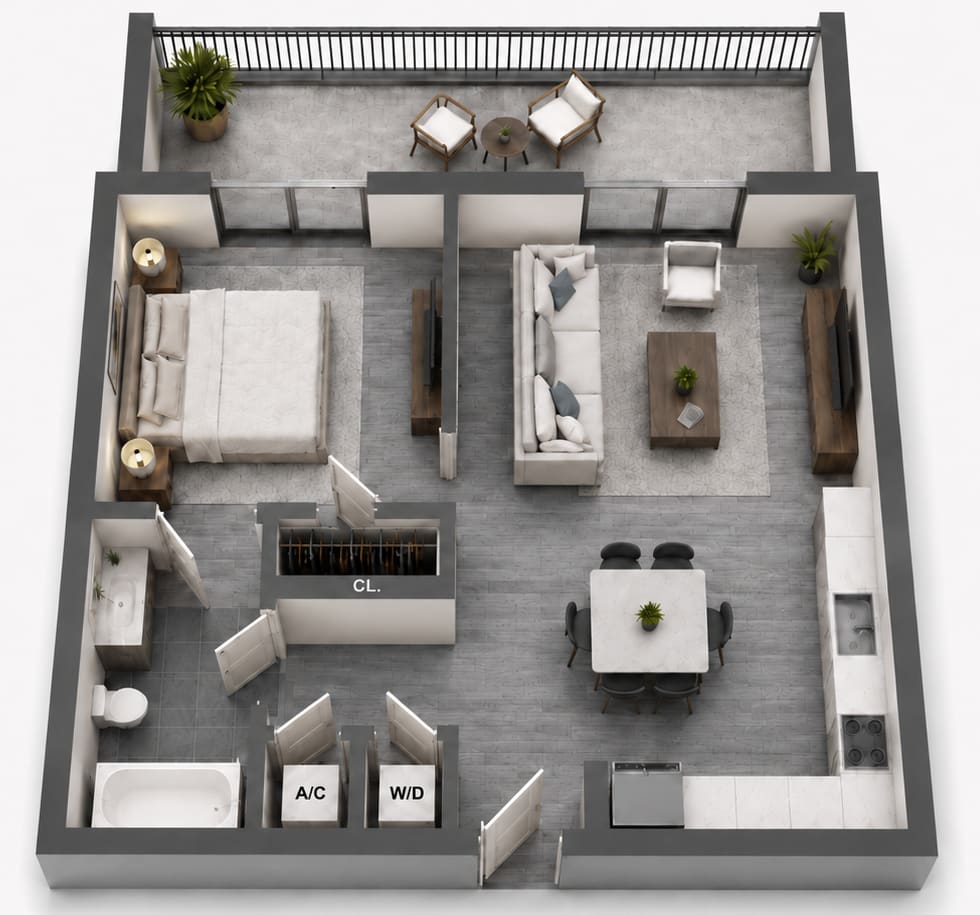 A floor plan