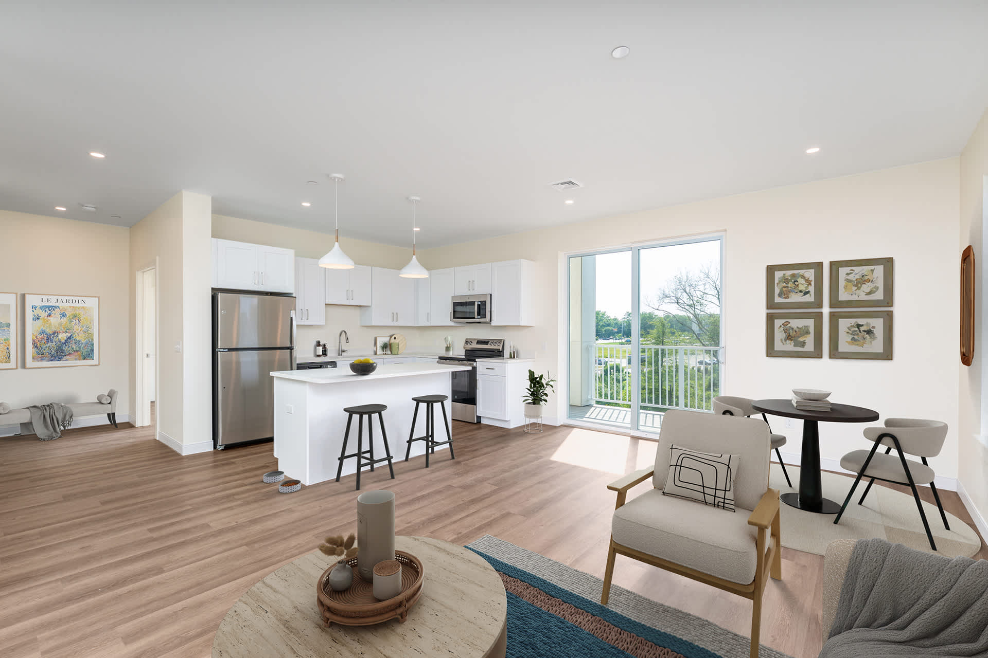 Slade Farm living room — after staging