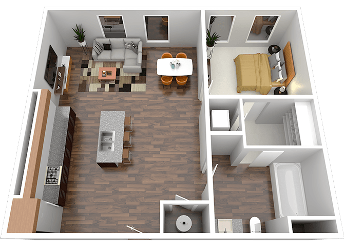 The Bates floor plan