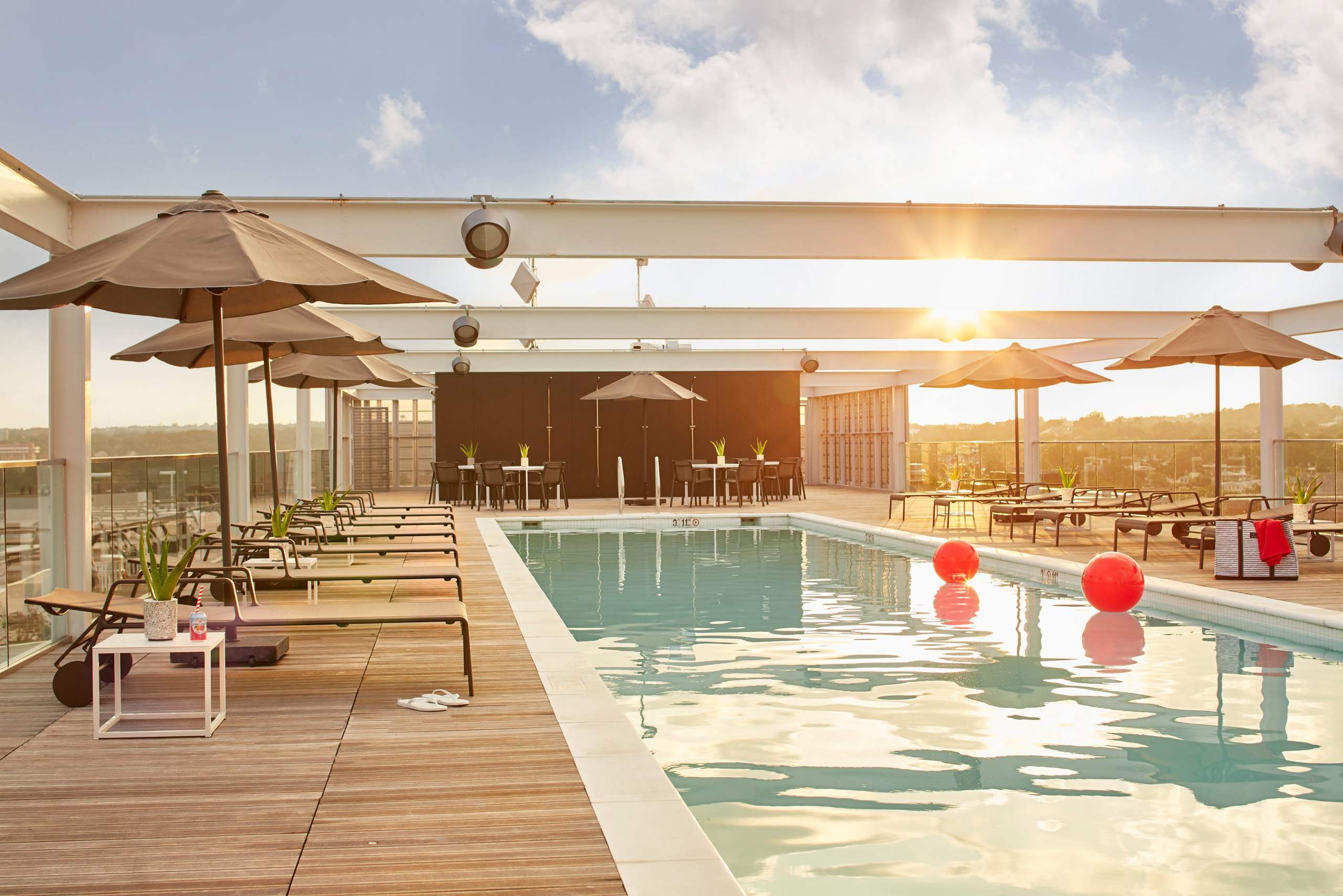 Apartments at Westlight rooftop pool - Washington, DC