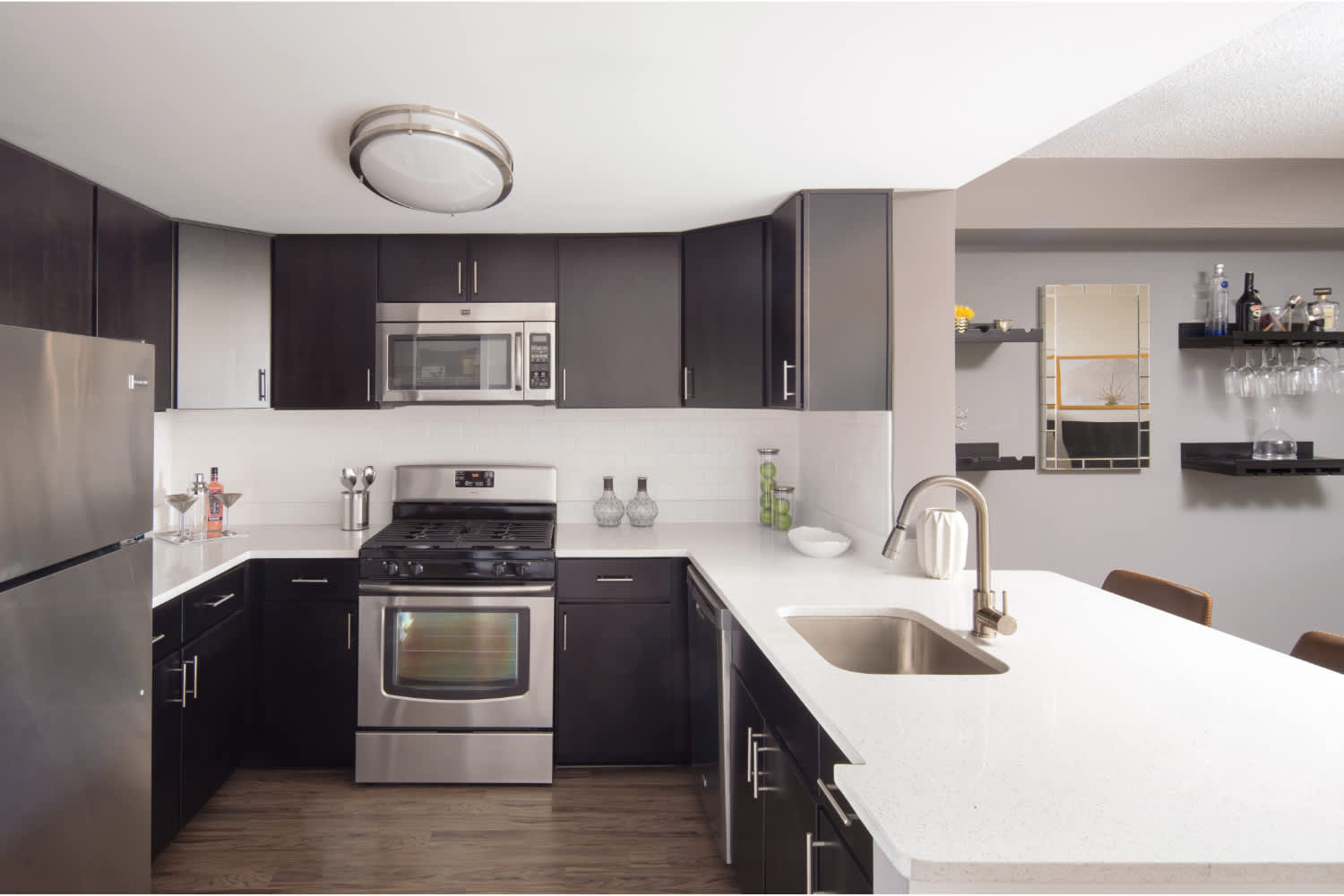 The Whitney apartment kitchen - Bethesda, MD